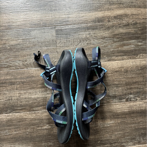 Chaco black blue, hiking sandals 11 - Picture 3 of 5